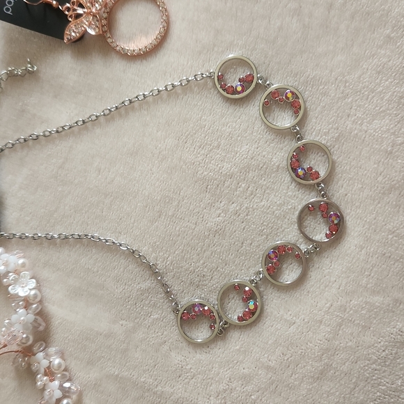 NWT- 4 Piece Paparazzi Jewelry Bundle- Iridescent, Pink, Copper, Gold - Picture 3 of 10